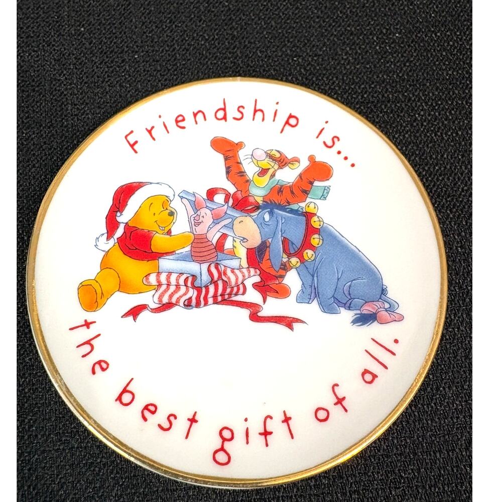 Vintage 1997 Hallmark Disney Winnie the Pooh Friendship Porcelain Plate